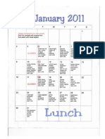 January Lunch Menu