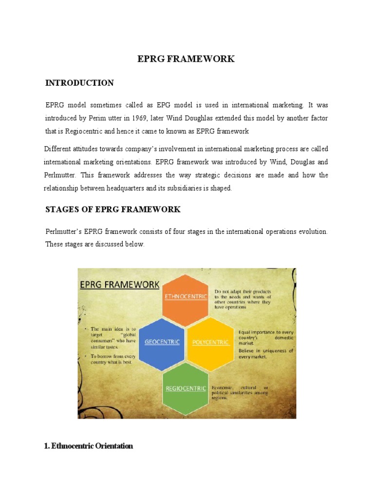 EPRG Framework in International Marketing | PDF | Policy | Business
