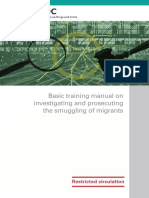 Basic Training Manual On Investigating and Prosecuting The Smuggling of Migrants