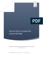 Informe Paso A Produccion JXXIW 2019
