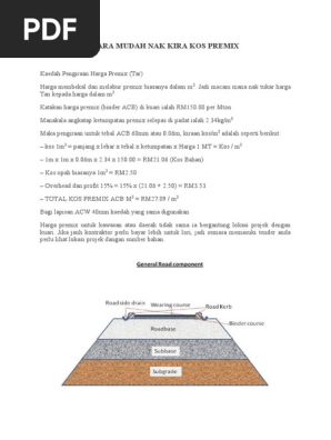 Cara Mudah Nak Kira Kos Premix Pdf