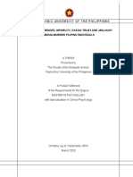 Gender Differences, Infidelity, Dyadic Trust and Jealousy Among Married Filipino Individuals