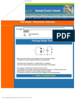 Varicap Diode Tutorial & Circuits - Varicap Diodes - Diodes - Electronic Hob PDF