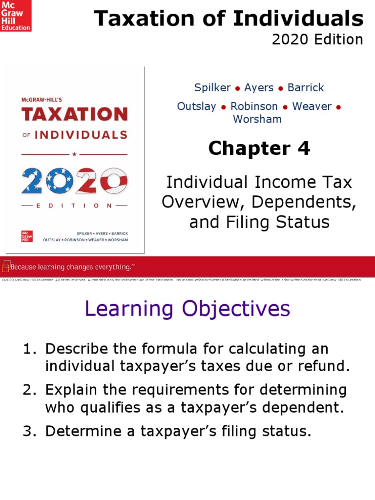 Individual Tax Overview, Dependents, and Filing Status PDF