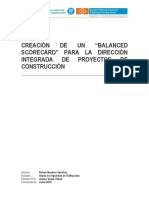 Creación de Un Balanced Scorecard para La Dirección Integrada de Proyectos de Construcción PDF