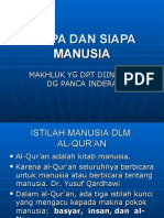 Apa Dan Siapa Manusia