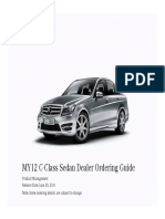 MY12 C-Class Sedan Dealer Ordering Guide: Product Management Release Date: June 30, 2011