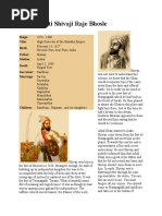 History of Shivaji Maharaj