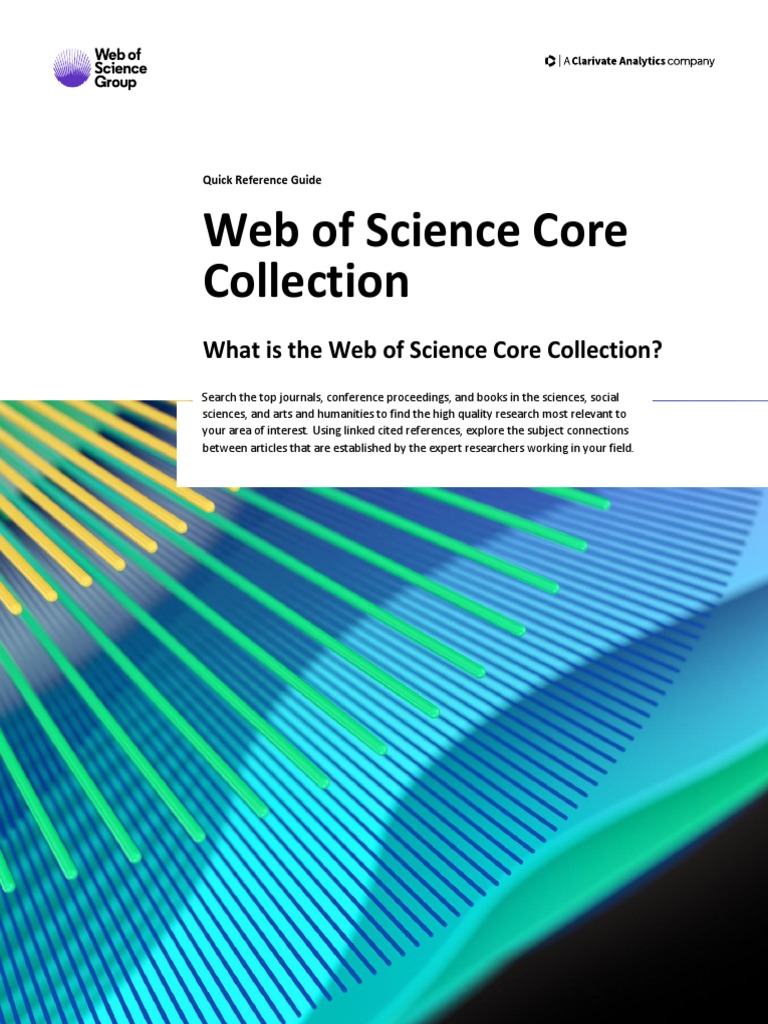 Web of Science Core Collection PDF | PDF | Citation | Scholarly ...