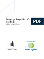 1994 - Bloom - Language Acquisition: Core Readings