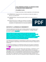 Evolución del aprendizaje en organizaciones desde aprender hasta ambidextras