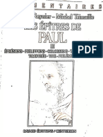 Chantal Reynier, Les Epitres de Paul 3