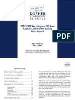 2007-08 Washington DC Area Kosher Community Survey - Final Report