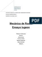 Ensayo Mecanica de Rocas