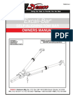 Excali-Bar: Owners Manual Self-Aligning Tow Bar