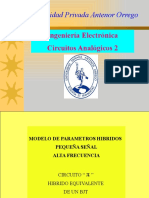 Universidad Privada Antenor Orrego: Ingeniería Electrónica Circuitos Analógicos 2