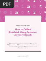 Best Practices Customer Advisory Boards