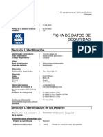 Ficha de Datos de Seguridad: Sección 1. Identificación