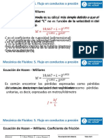 Mecánica de Fluidos 2020 Capitulo 5 (Ec - Hazen Williams)