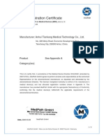 EC-Registration Certificate: Manufacturer: Anhui Tiankang Medical Technology Co., LTD