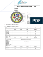 ADSS Specification -- 200M Span Optical Fiber Cable Technical Spec