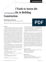 A Review of Tools To Assess The Sustainability in Building Construction