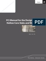 PCI Manual For The Design of Hollow Core Slabs and Walls