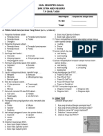 SOAL SEMESTER GANJIL 2019-2020 x