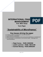 International Financial Management: Key Issues Driving The Paper