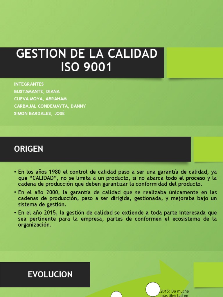 Gestion de La Calidad Iso 9001 | PDF | Gestión de la calidad | Calidad ...