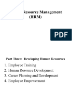 Part Three - Human Resource Management