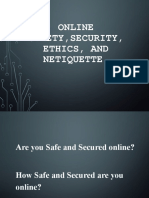Online Safety, Security, Ethics, and Netiquette