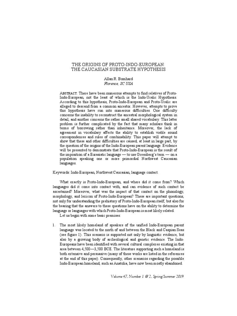 The Origins of ProtoIndoEuropean The C PDF PDF Philology