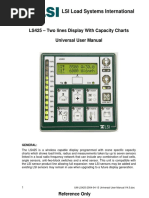 LS425 - Two Lines Display With Capacity Charts Universal User Manual