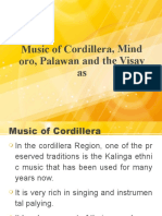 Music of Cordillera, Mind Oro, Palawan and The Visay As
