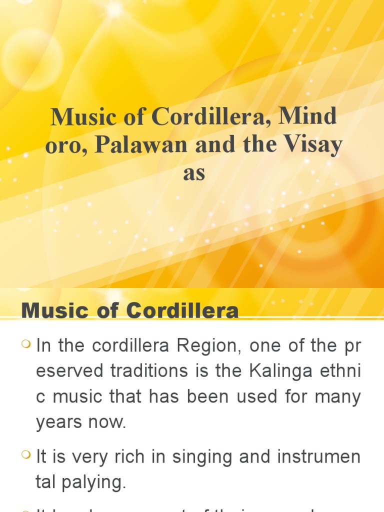 Music Of Cordillera Pdf Music Production Sound