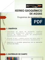 Muestreo Geoquímico de Aguas