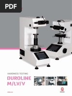 Duroline M/LV/V: Hardness Testing