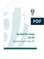 Operational Plan and Budget 2013-2014 PDF