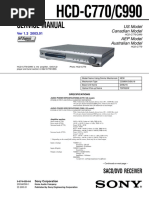 Service Manual: HCD-C770/C990