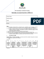 Internship Assessment Form Part 1 (IT001-4-2) : Student Name: Student Number: Intake