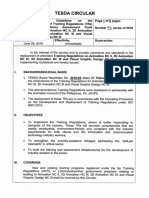 TESDA Circular No. 046-2018 - Animation NC3,2D & 3DAnimation NCIII, VGD NC III PDF