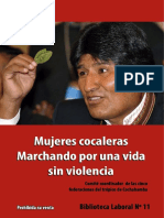 Mujeres Cocaleras Marchando Por Una Vida Sin Violencia - Coordinadora de Las Cinco Federaciones