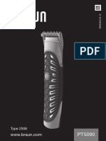 Braun Hair Trimmer User Manual and Warranty