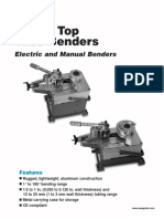Bench Top Tube Benders: Electric and Manual Benders