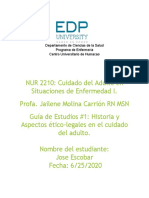 Aspectos Ético-Legales en El Cuidado Del Adulto Jose Escobar