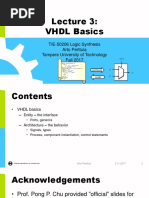 Lecture 3 - VHDL Basics