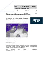 Formación de Vínculos y el Desarrollo de Apego en Niños Maltratados.doc
