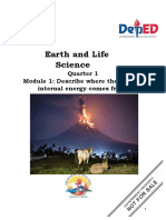 Earth and Life Science: Quarter 1 Module 1: Describe Where The Earth's Internal Energy Comes From