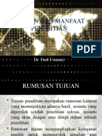 Tujuan Dan Manfaat Penelitian